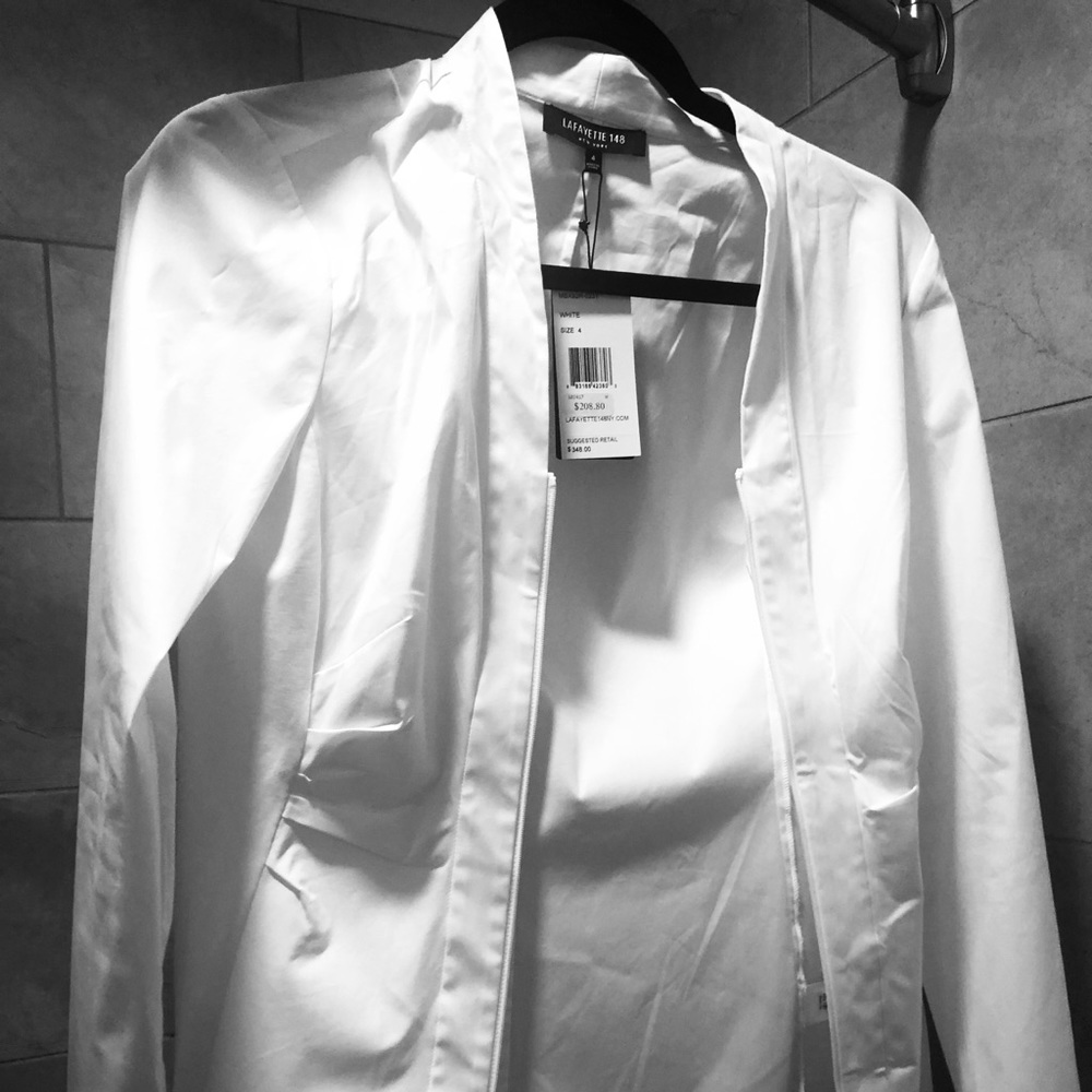 NWT Lafayette size 4 white professional shirt